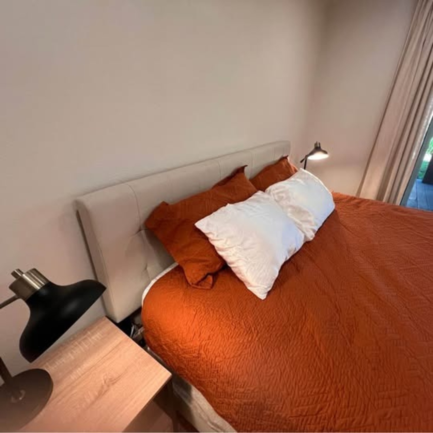 King Size Upholstered Bed Frame - image-3