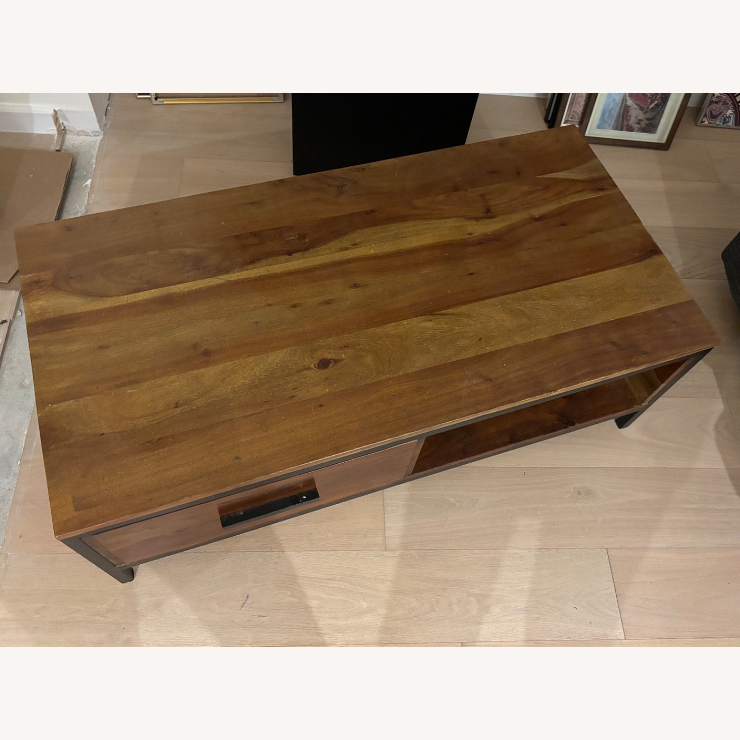 West Elm Metal + Wood Coffee Table - image-1