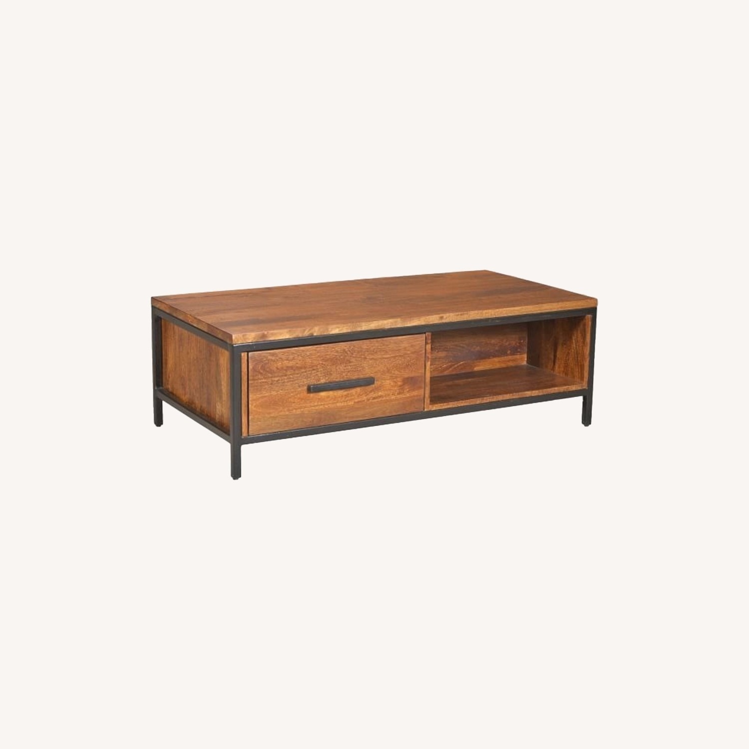 West Elm Metal + Wood Coffee Table - image-4