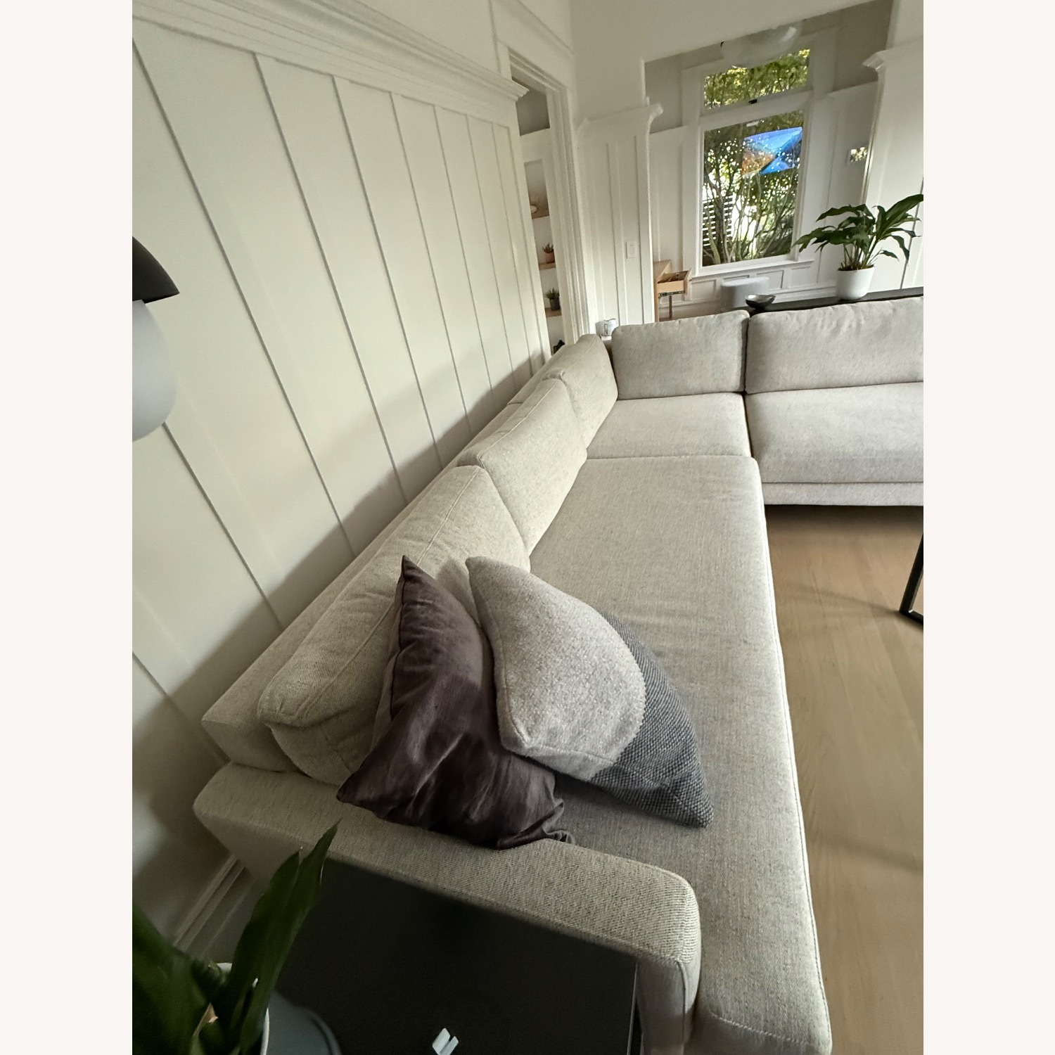 West Elm Andes Light Gray 3+ Piece Sectional - image-3
