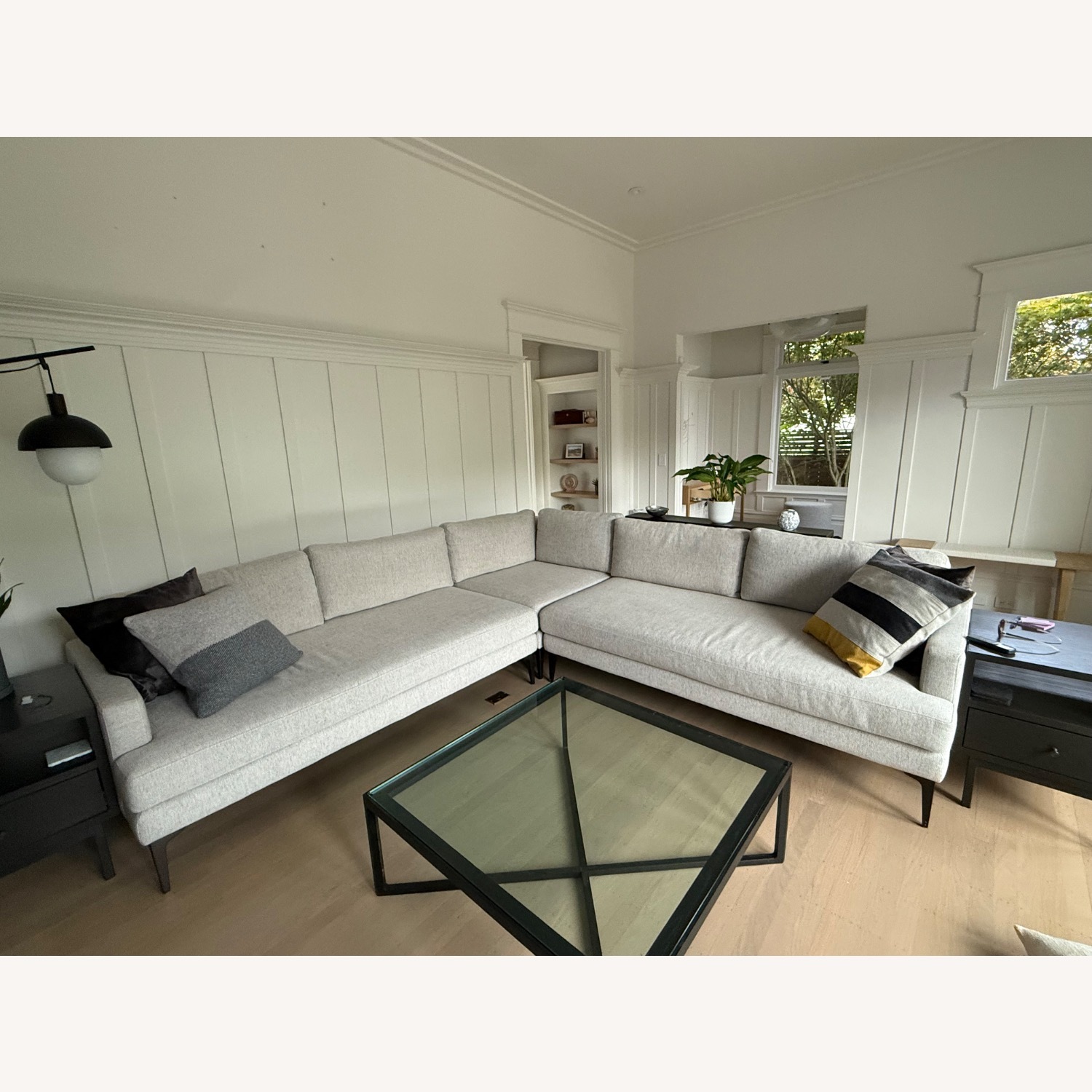 West Elm Andes Light Gray 3+ Piece Sectional - image-1