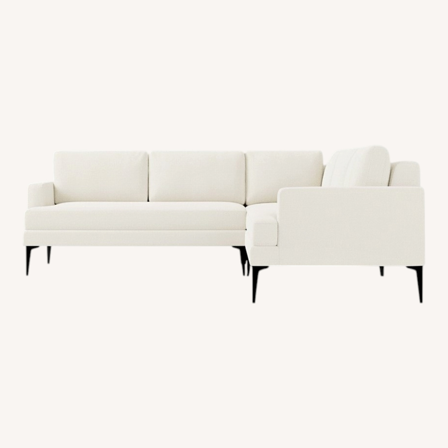 West Elm Andes Light Gray 3+ Piece Sectional - image-0