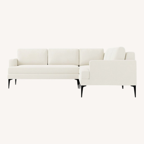 Used West Elm Andes Light Gray 3+ Piece Sectional for sale on AptDeco