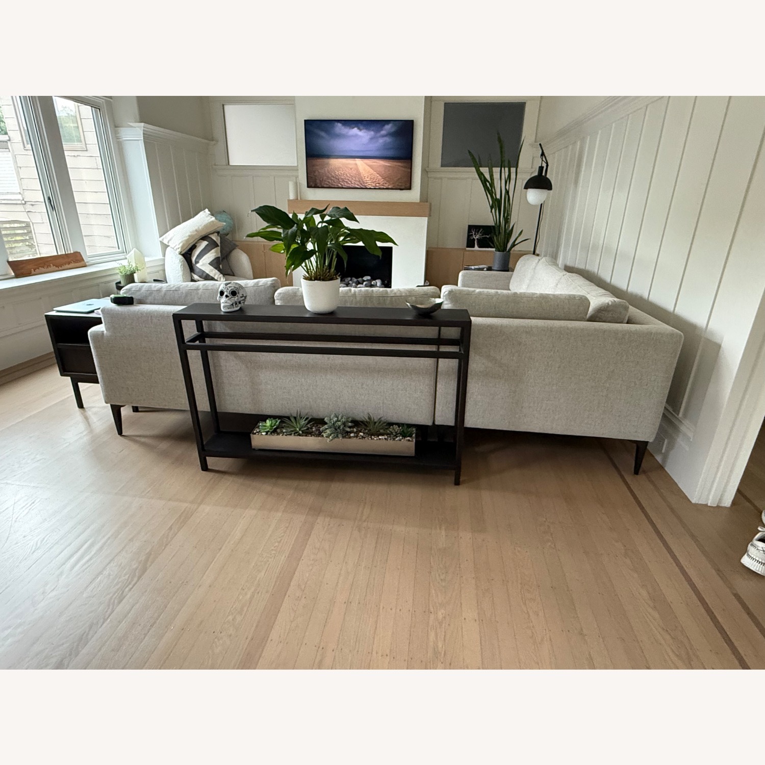 West Elm Andes Light Gray 3+ Piece Sectional - image-4