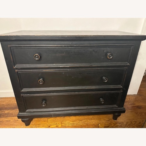 Used Ethan Allen Sarah Black Wood Dresser for sale on AptDeco