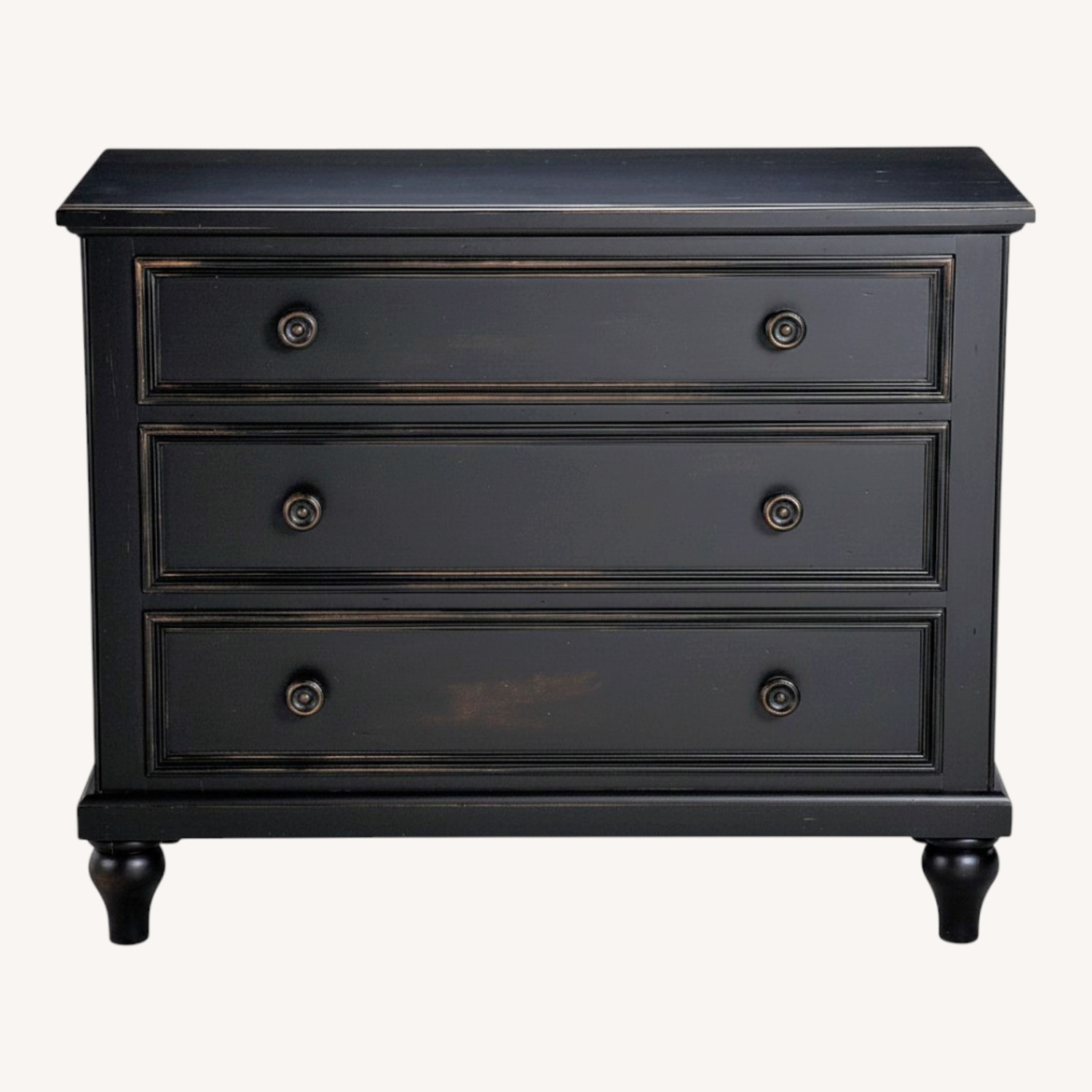 Ethan Allen Sarah Black Wood Dresser - image-0