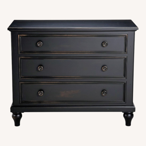 Used Ethan Allen Sarah Black Wood Dresser for sale on AptDeco