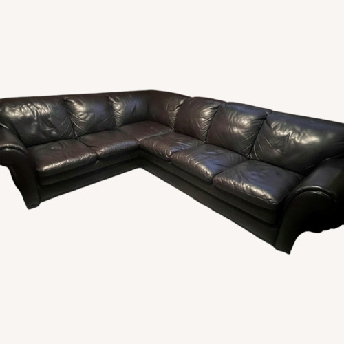 Used L Shape Leather Sofa  for sale on AptDeco