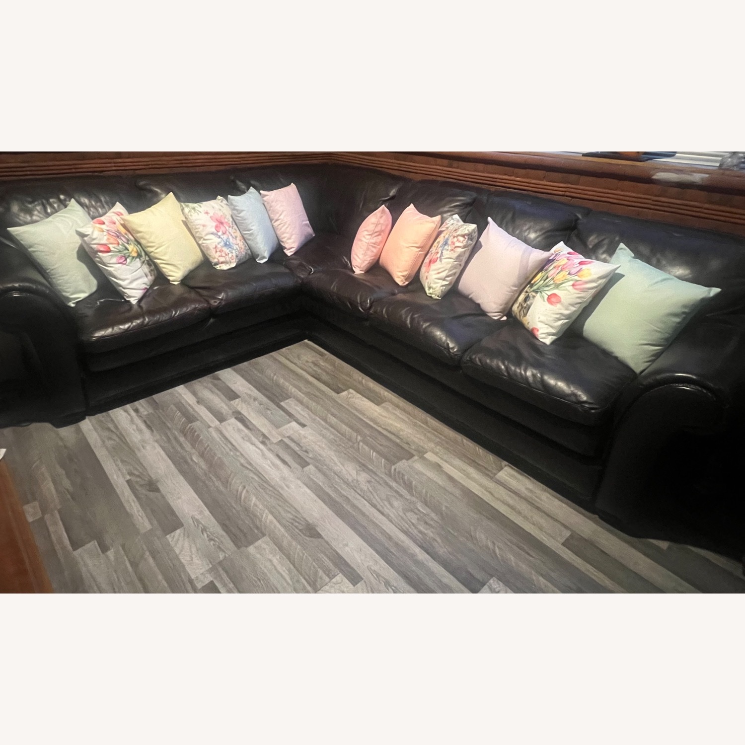 L Shape Leather Sofa  - image-3