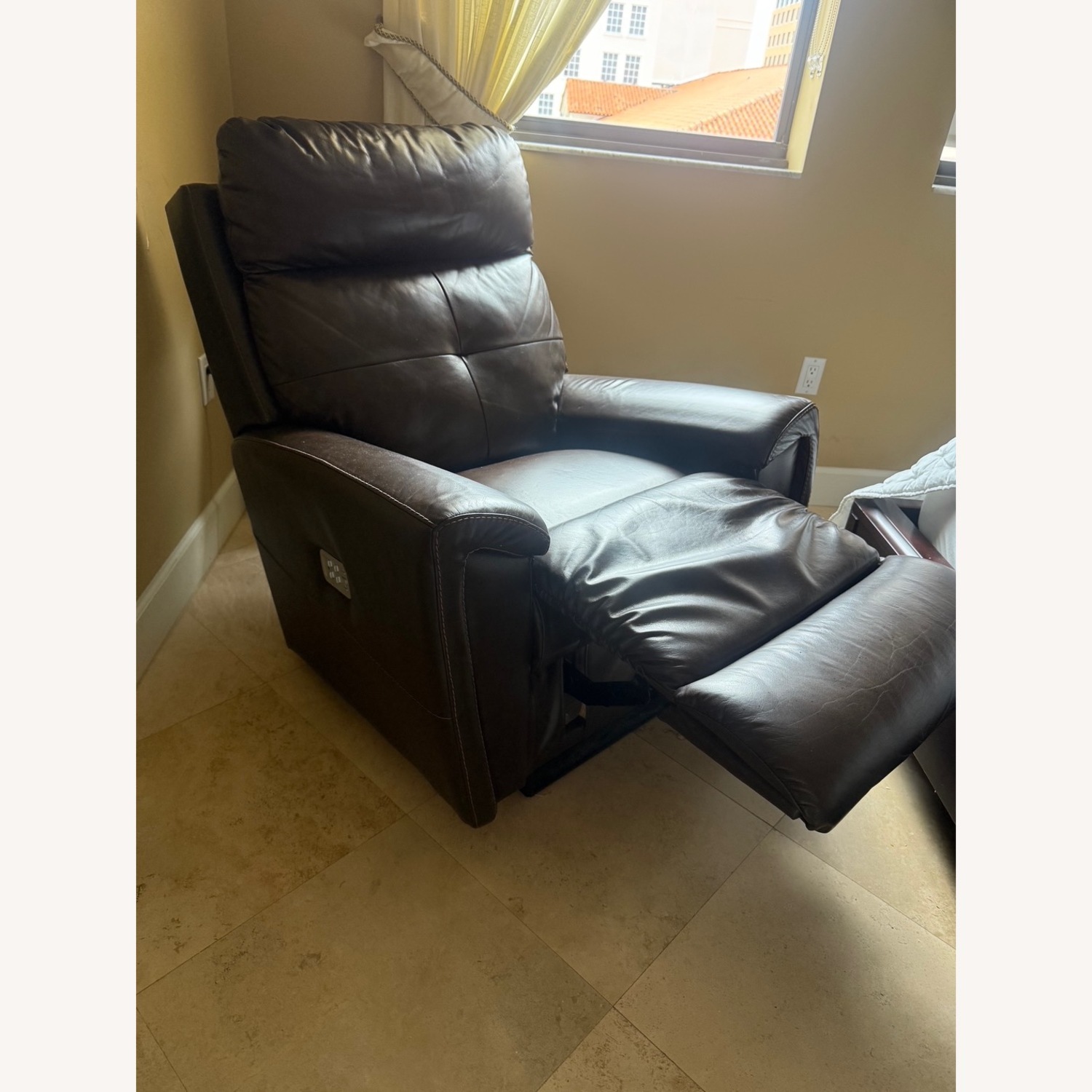 Brown Leather Lazy Boy Recliner - image-1