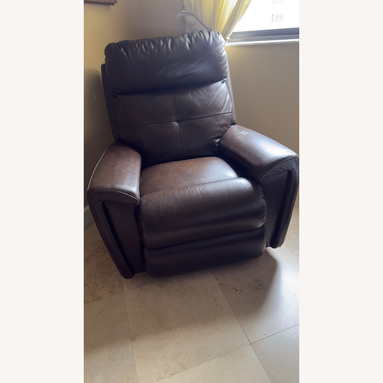 Brown Leather Lazy Boy Recliner - image-2