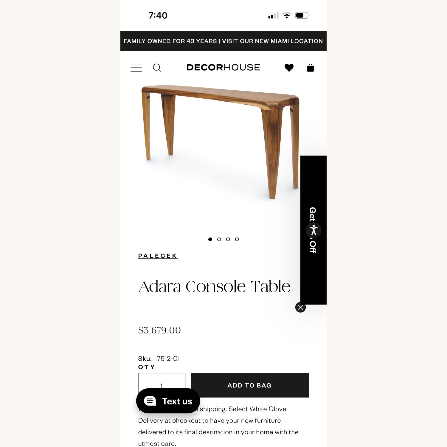 Palecek Adara Console Table - image-6