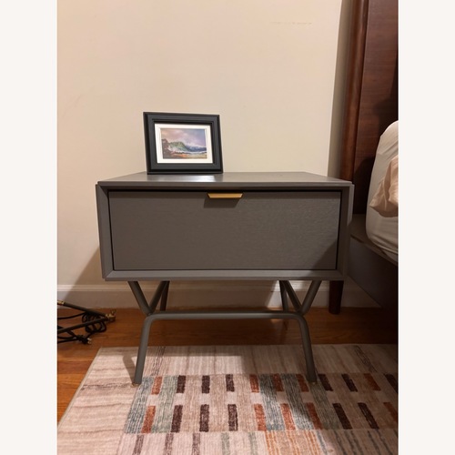 Used Blu Dot Dang Light Gray Wood Nightstands for sale on AptDeco