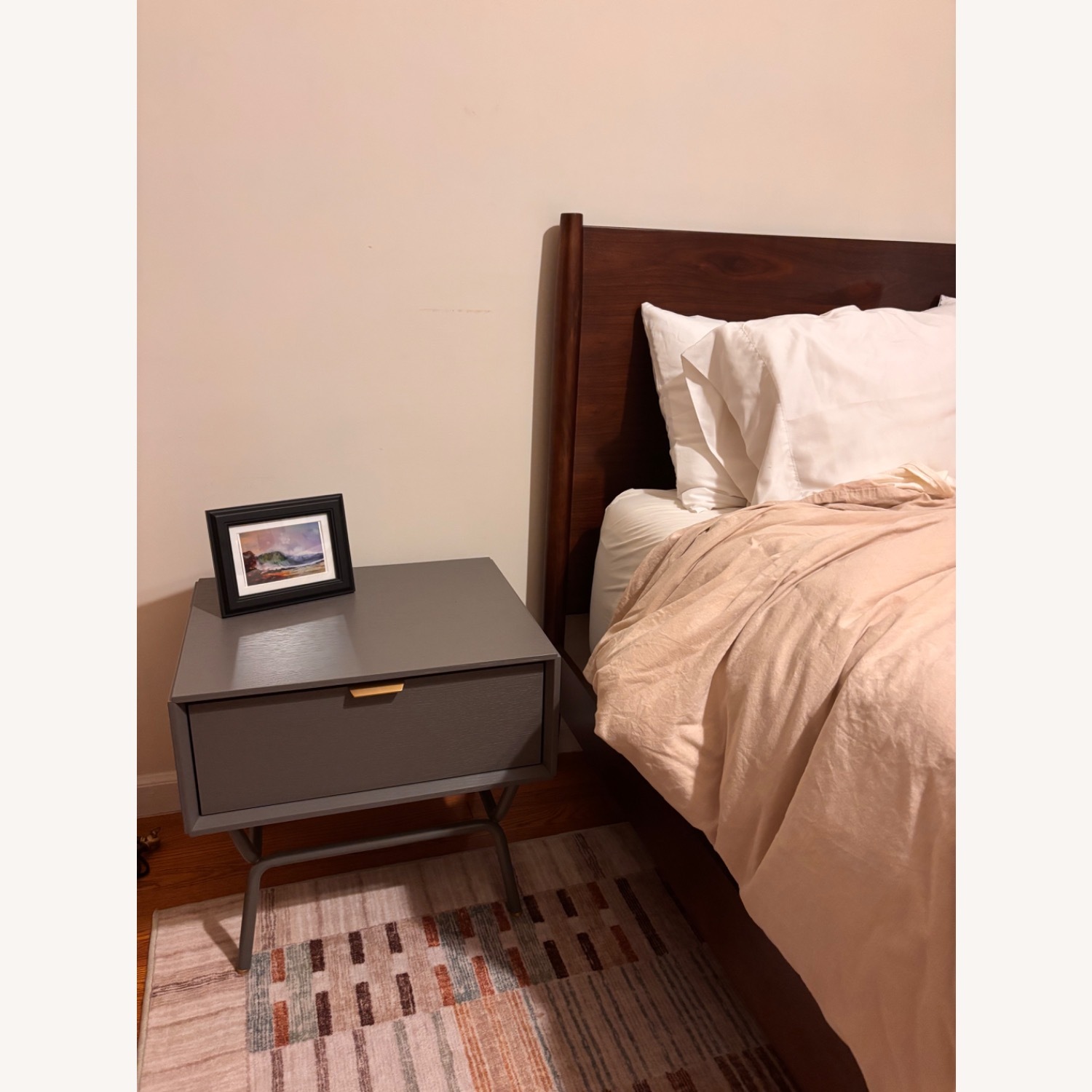 Blu Dot Dang Light Gray Wood Nightstands - image-2