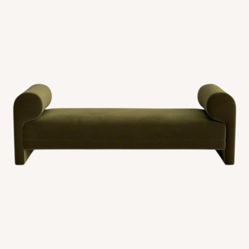 Used Lulu & Georgia Green Carson Bench for sale on AptDeco