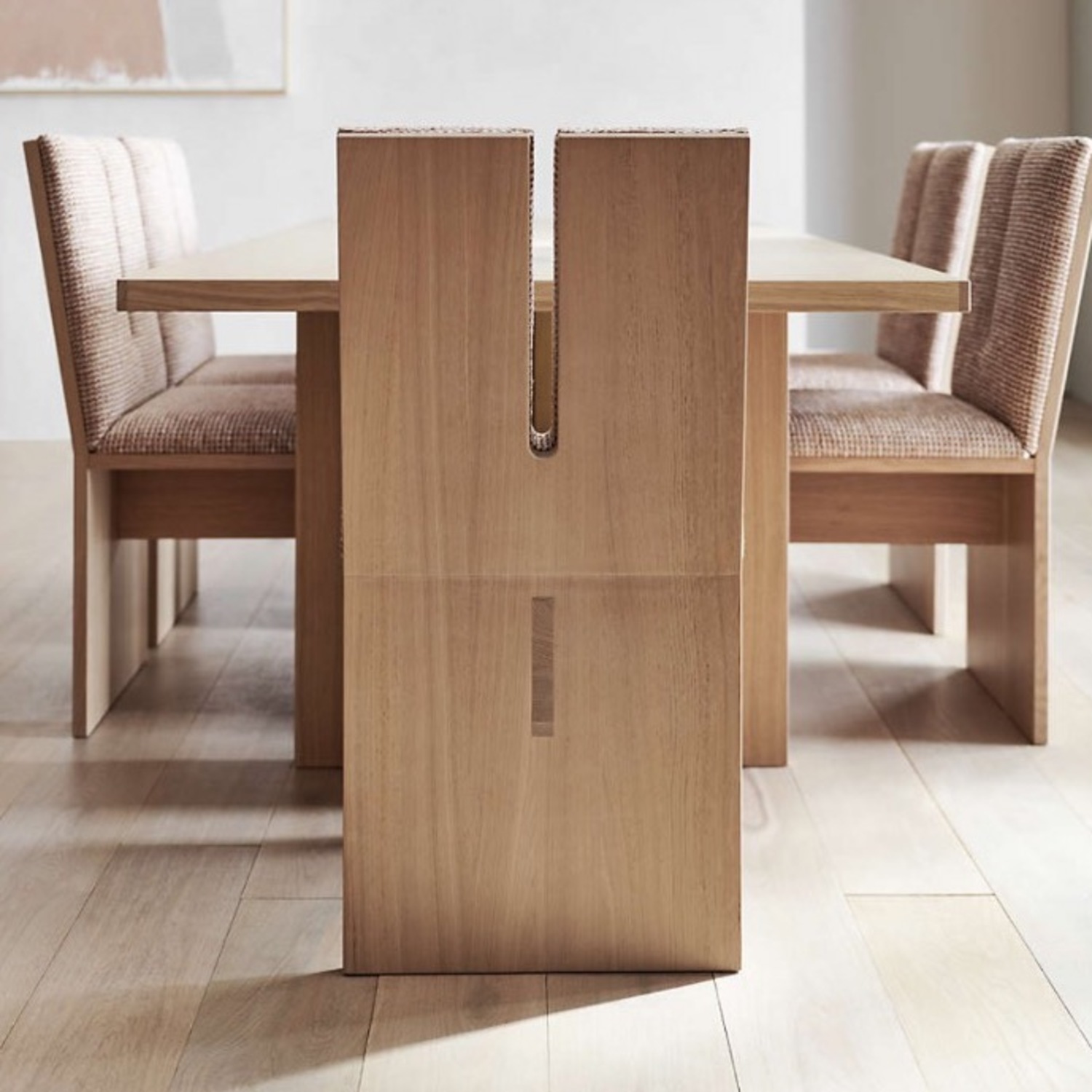 Crate & Barrel Paradox Dining Table With 8 Chairs - image-3