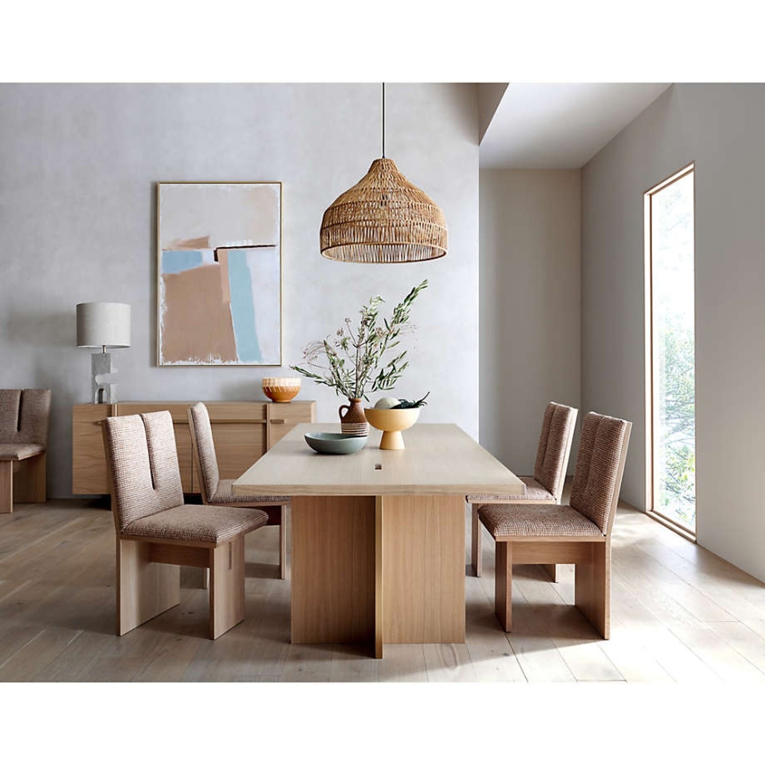 Crate & Barrel Paradox Dining Table With 8 Chairs - image-5