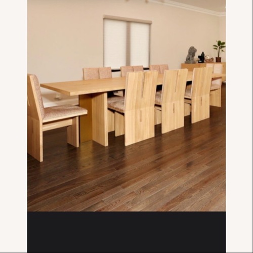 Used Crate & Barrel Paradox Dining Table With 8 Chairs  for sale on AptDeco