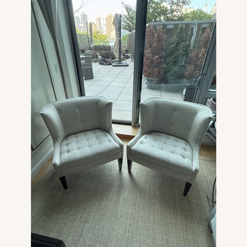Used Jessica Charles Lexi Tufted Lexi Arm Chairs for sale on AptDeco