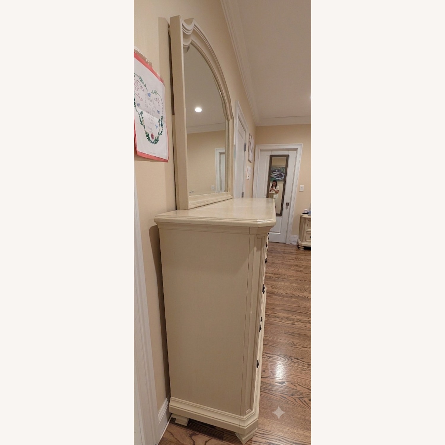 Euro Cottage White Dresser with Mirror - image-3