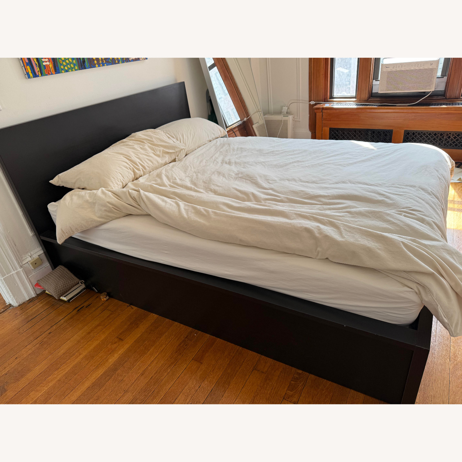 IKEA Malm Dark Brown Queen Bed - image-3