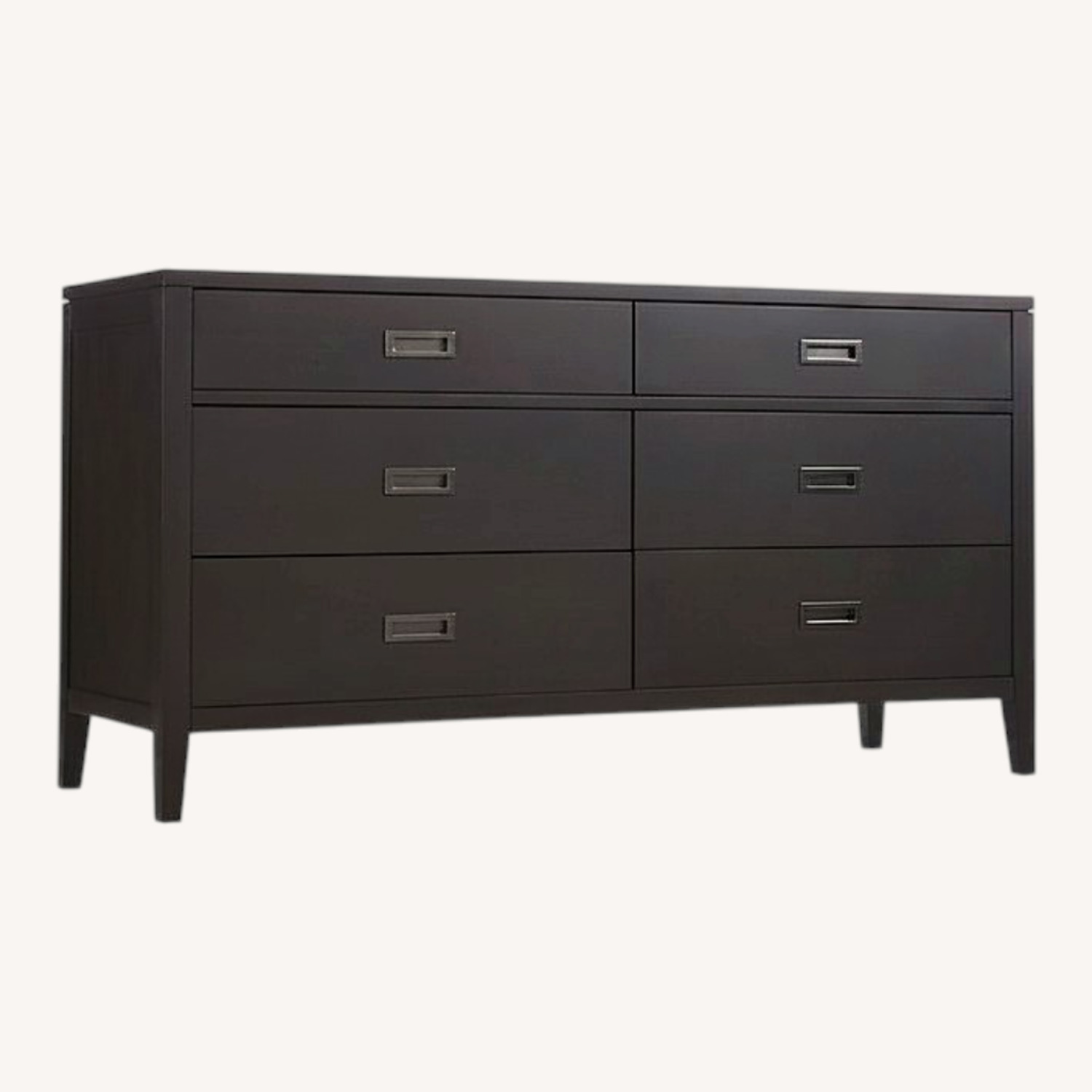 Crate & Barrel Arch Black Wood Dresser - image-0