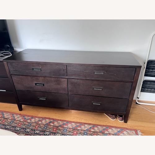 Used Crate & Barrel Arch Black Wood Dresser for sale on AptDeco