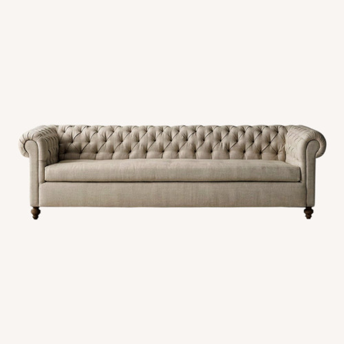 Used Restoration Hardware 19th C. Chesterfield Upholstered Sofa for sale on AptDeco