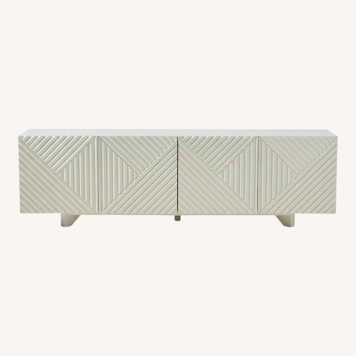 Used West Elm White Rosanna Ceravolo Media Console (68") for sale on AptDeco