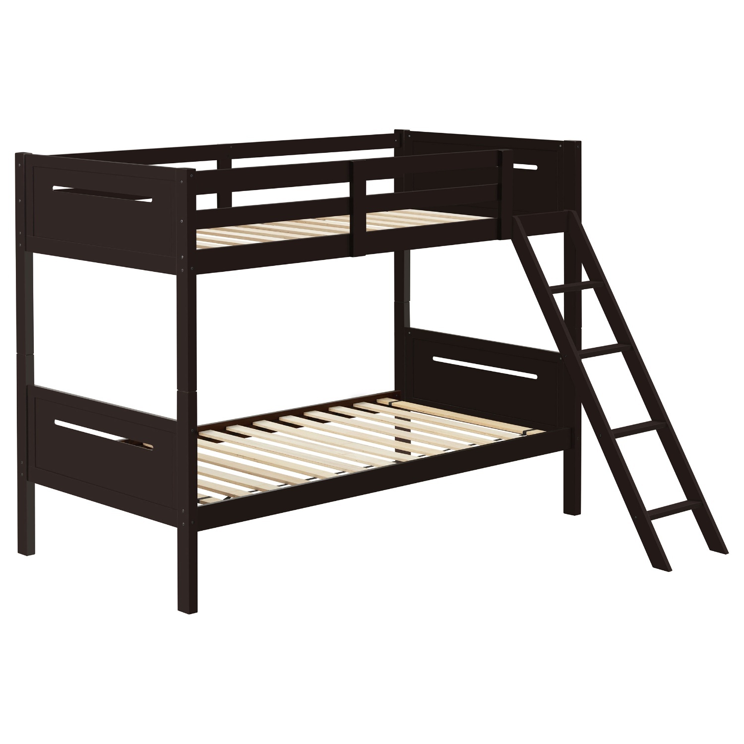 Coaster Fine Furniture Dark Brown Wood Bunk Bed - image-6