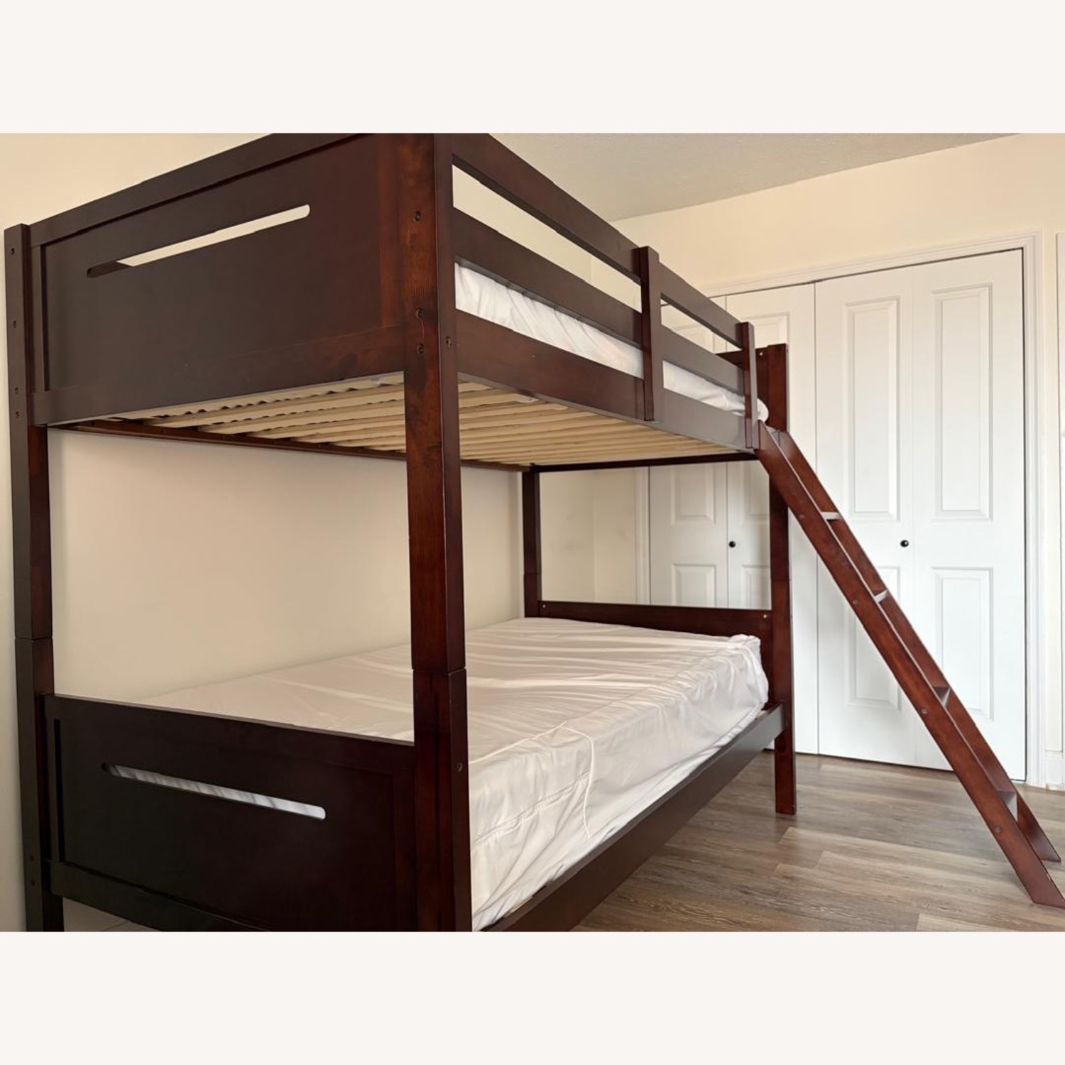 Coaster Fine Furniture Dark Brown Wood Bunk Bed - image-2