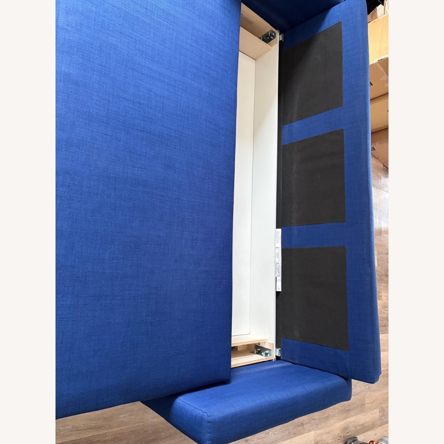 IKEA FRIHETEN Blue Fabric 3+ Seater Sofa - image-6