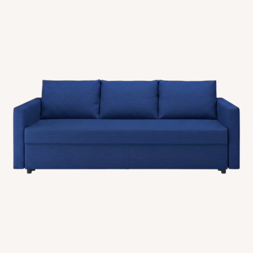 Used IKEA FRIHETEN Blue Fabric 3+ Seater Sofa for sale on AptDeco