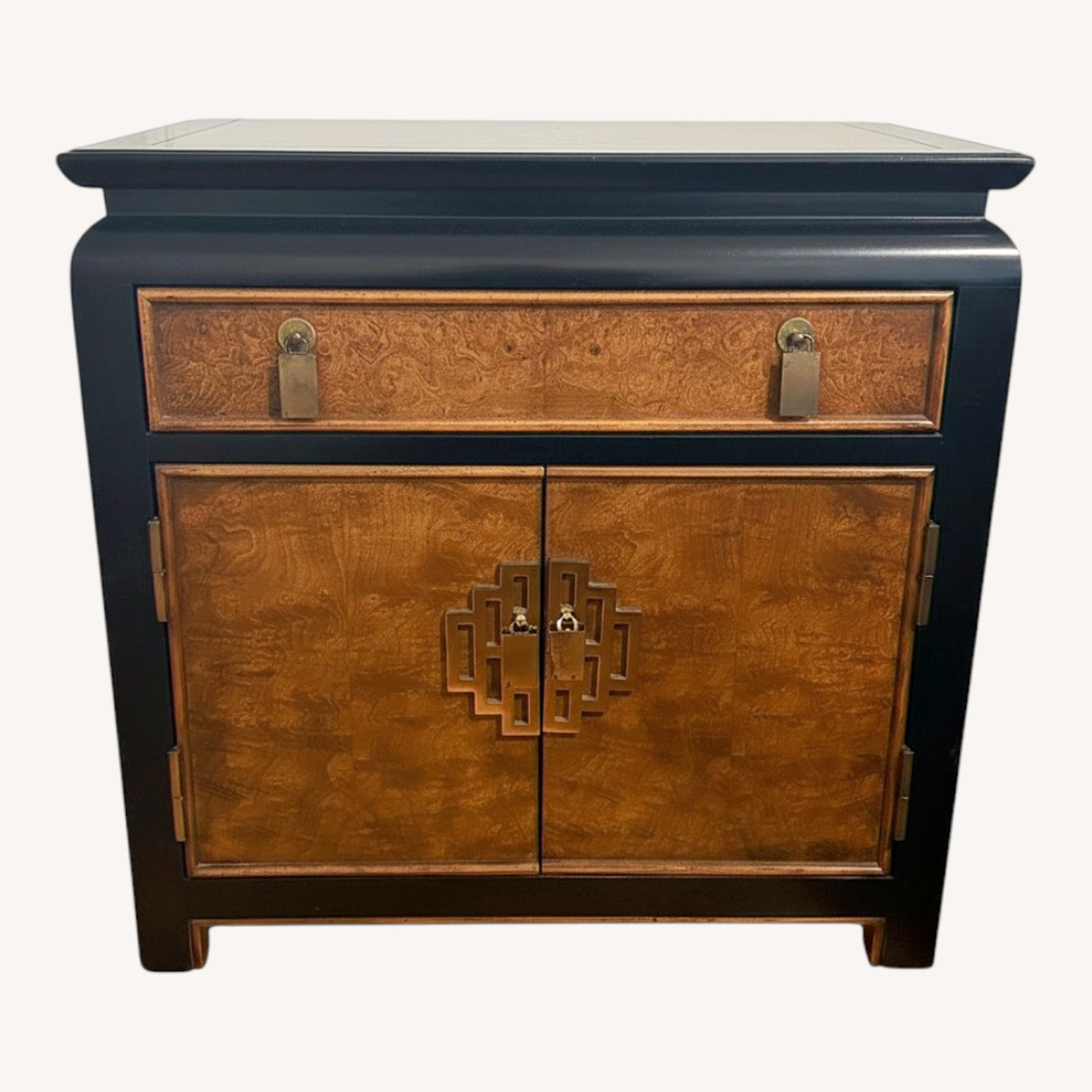Vintage/Antique Finds Dark Brown Wood Side Table - image-0