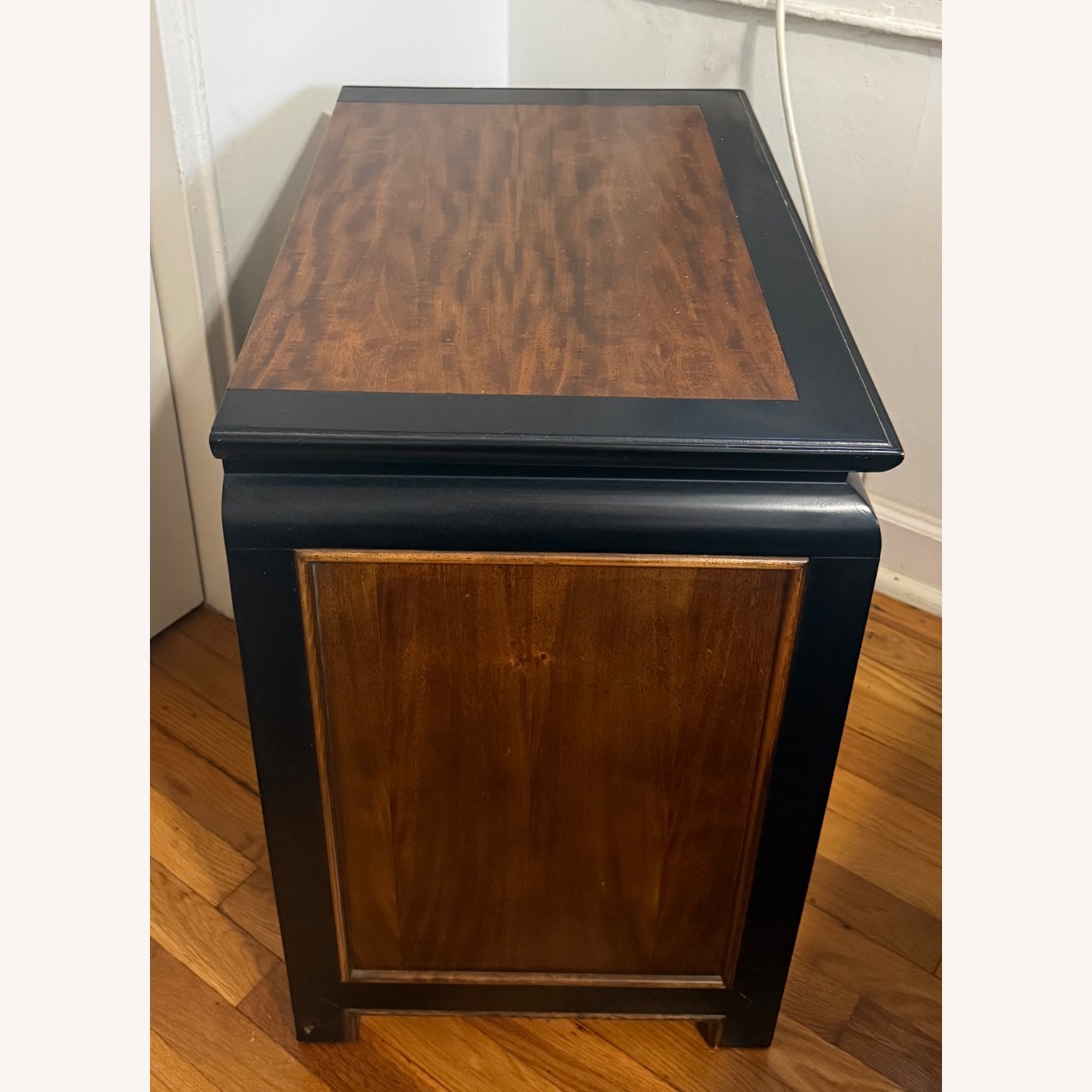 Vintage/Antique Finds Dark Brown Wood Side Table - image-5