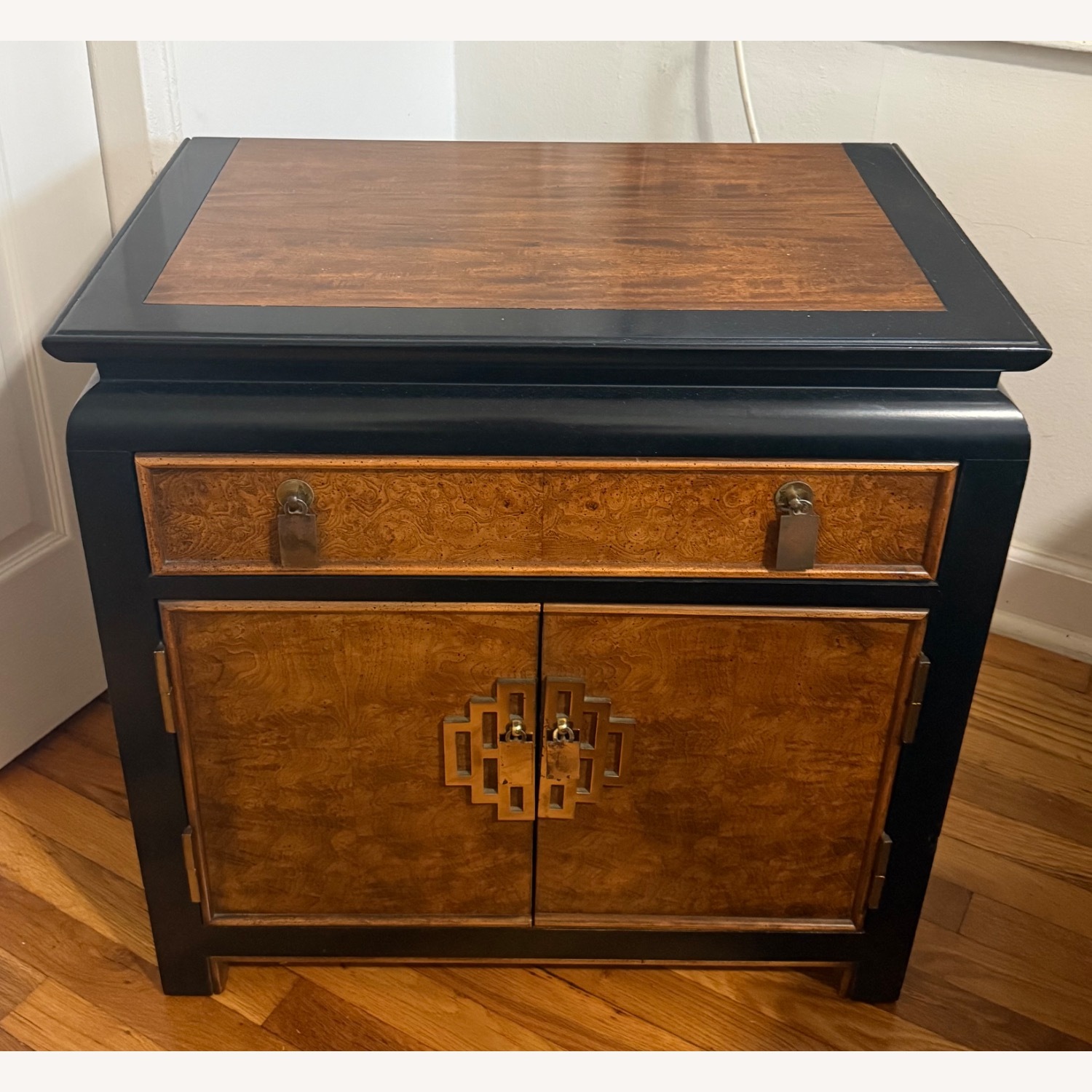 Vintage/Antique Finds Dark Brown Wood Side Table - image-6
