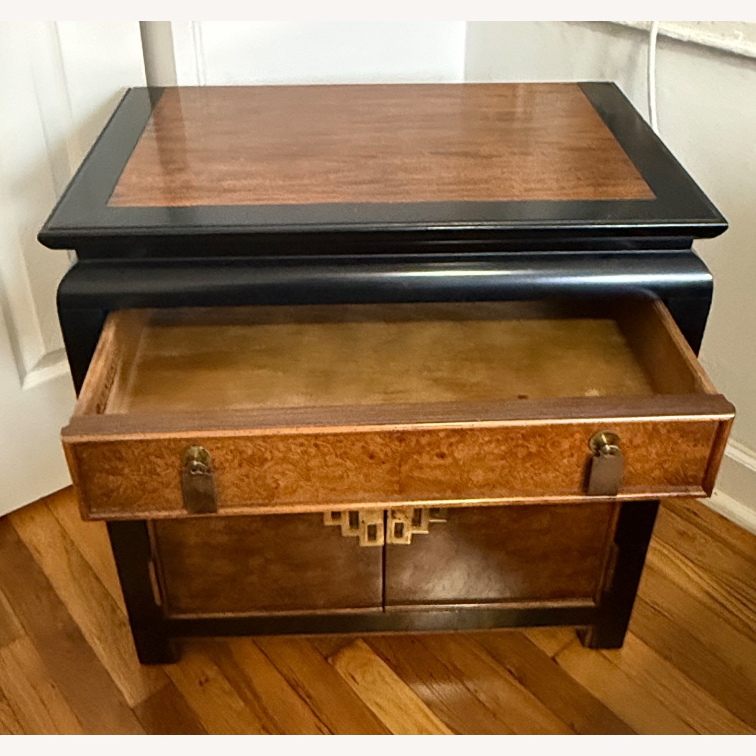 Vintage/Antique Finds Dark Brown Wood Side Table - image-4