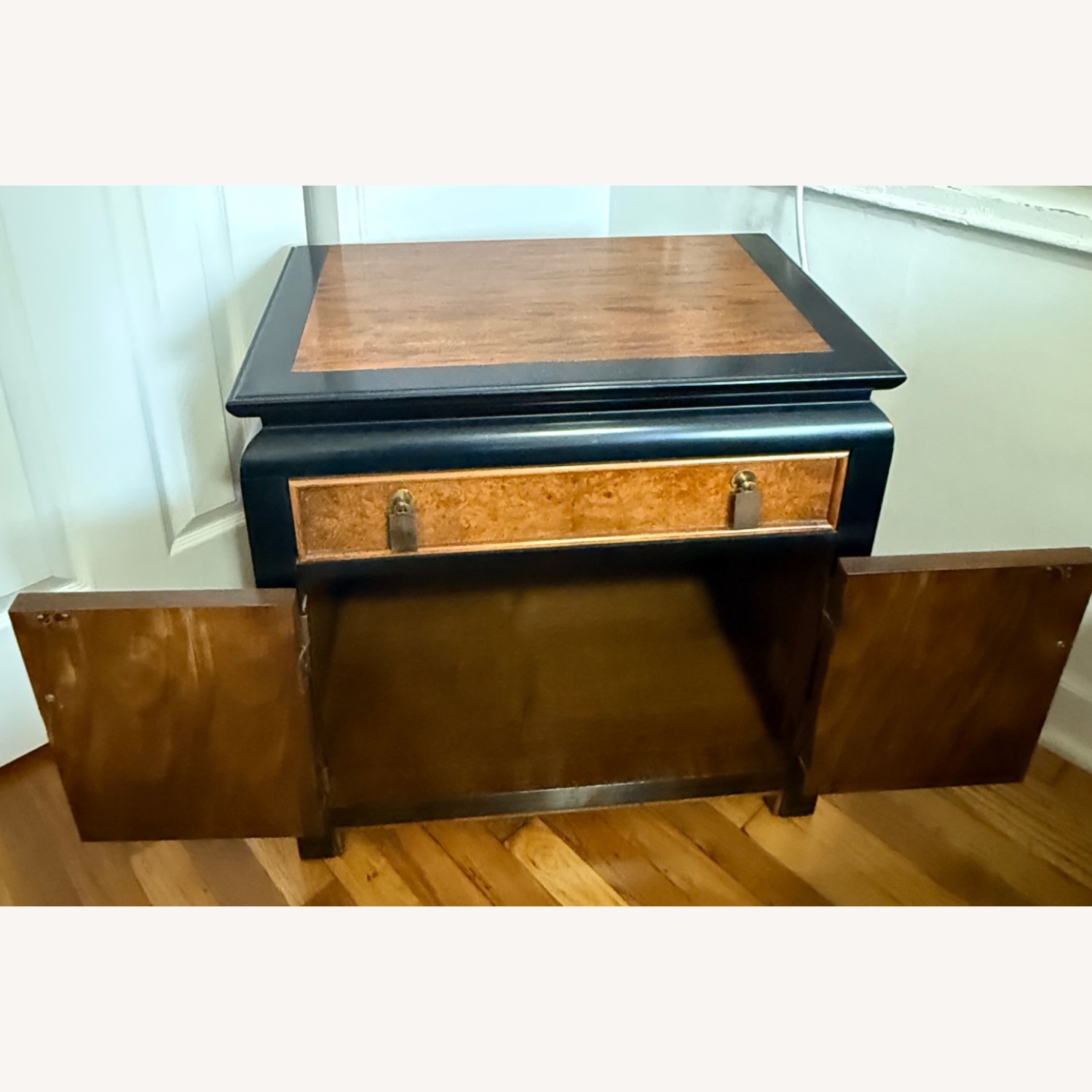 Vintage/Antique Finds Dark Brown Wood Side Table - image-3
