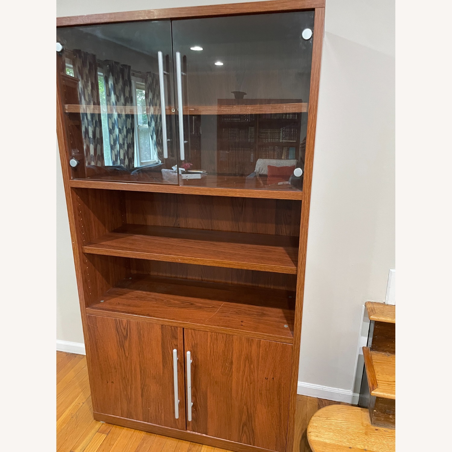 Wall Unit With Glass Doors - image-5