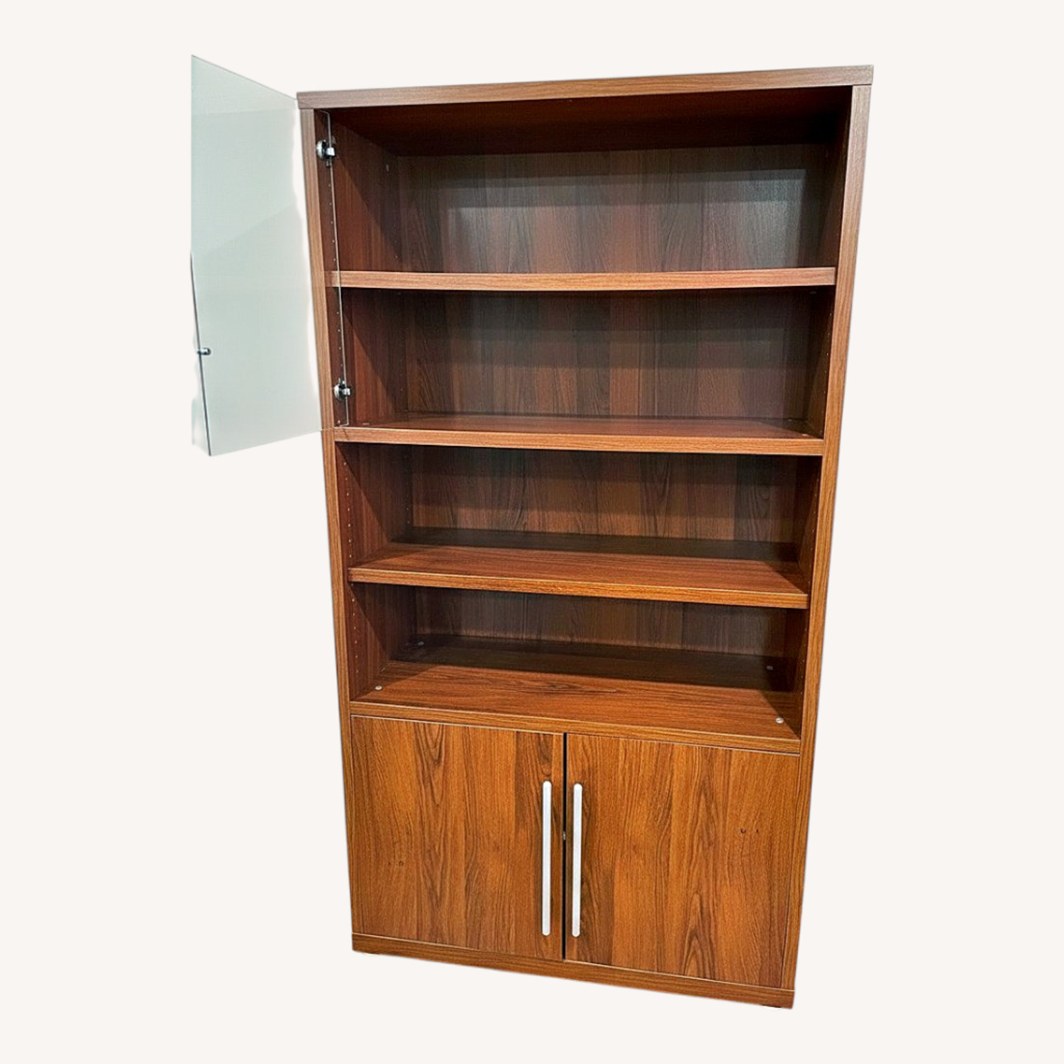 Wall Unit With Glass Doors - image-0