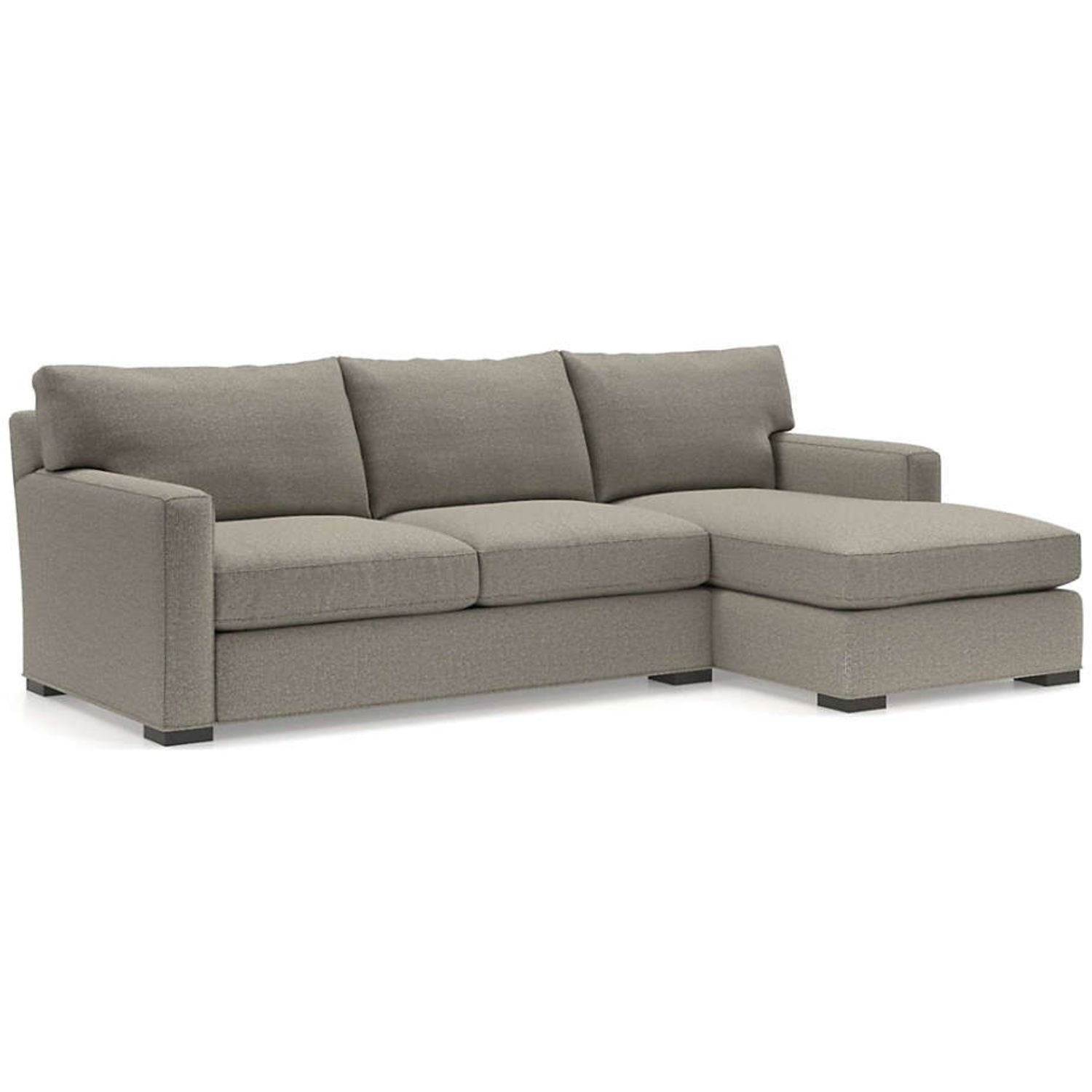 Crate & Barrel Axis Blue Fabric 2 Piece Sectional - image-6