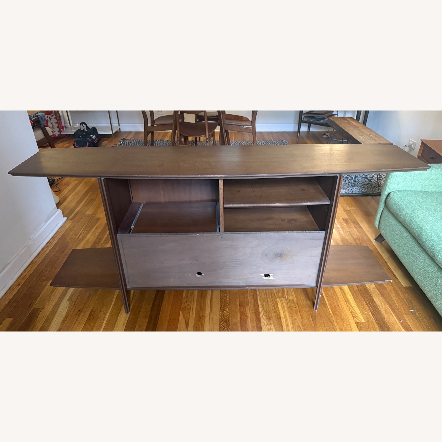 Vintage/Antique Finds Dark Brown Media Storage - image-9