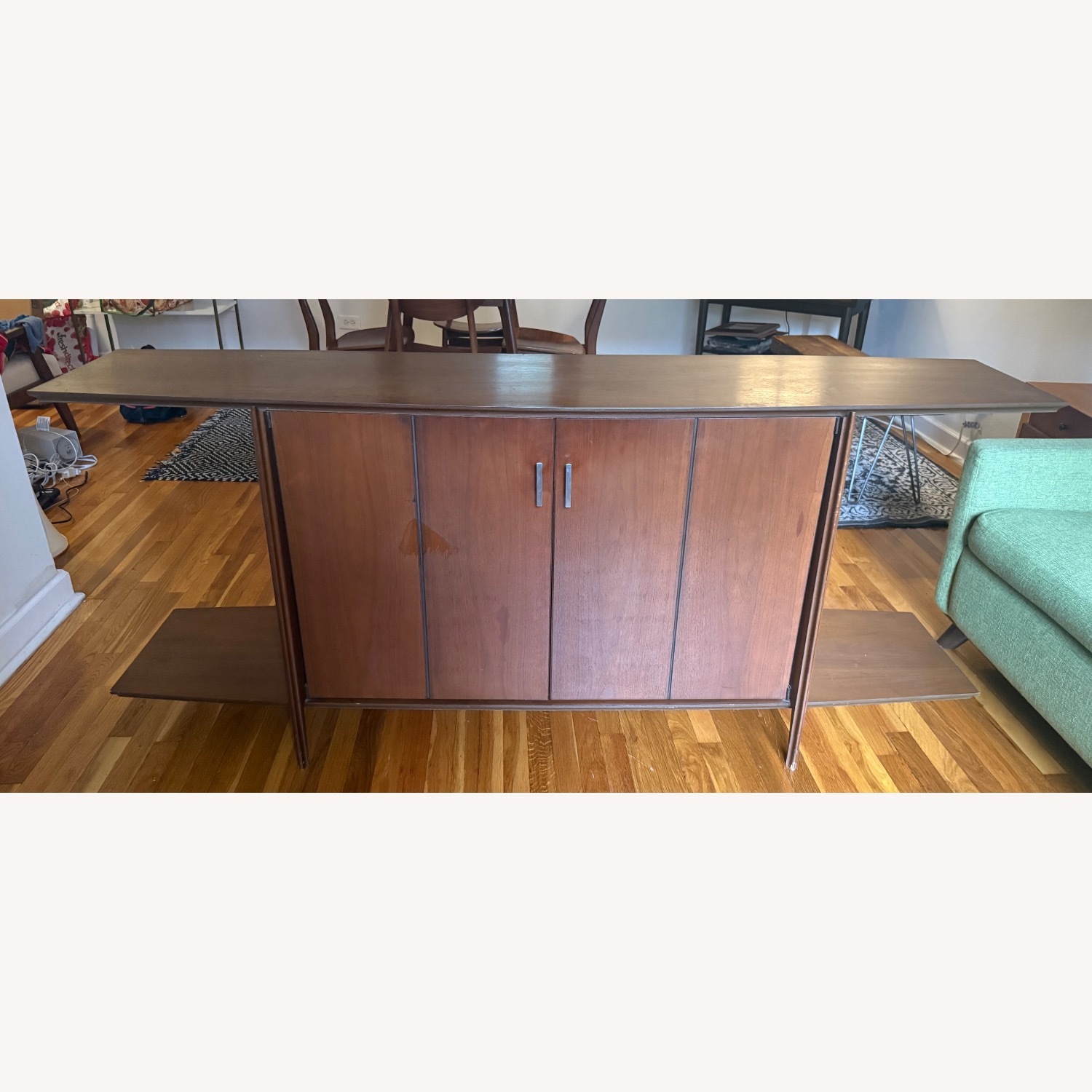 Vintage/Antique Finds Dark Brown Media Storage - image-2