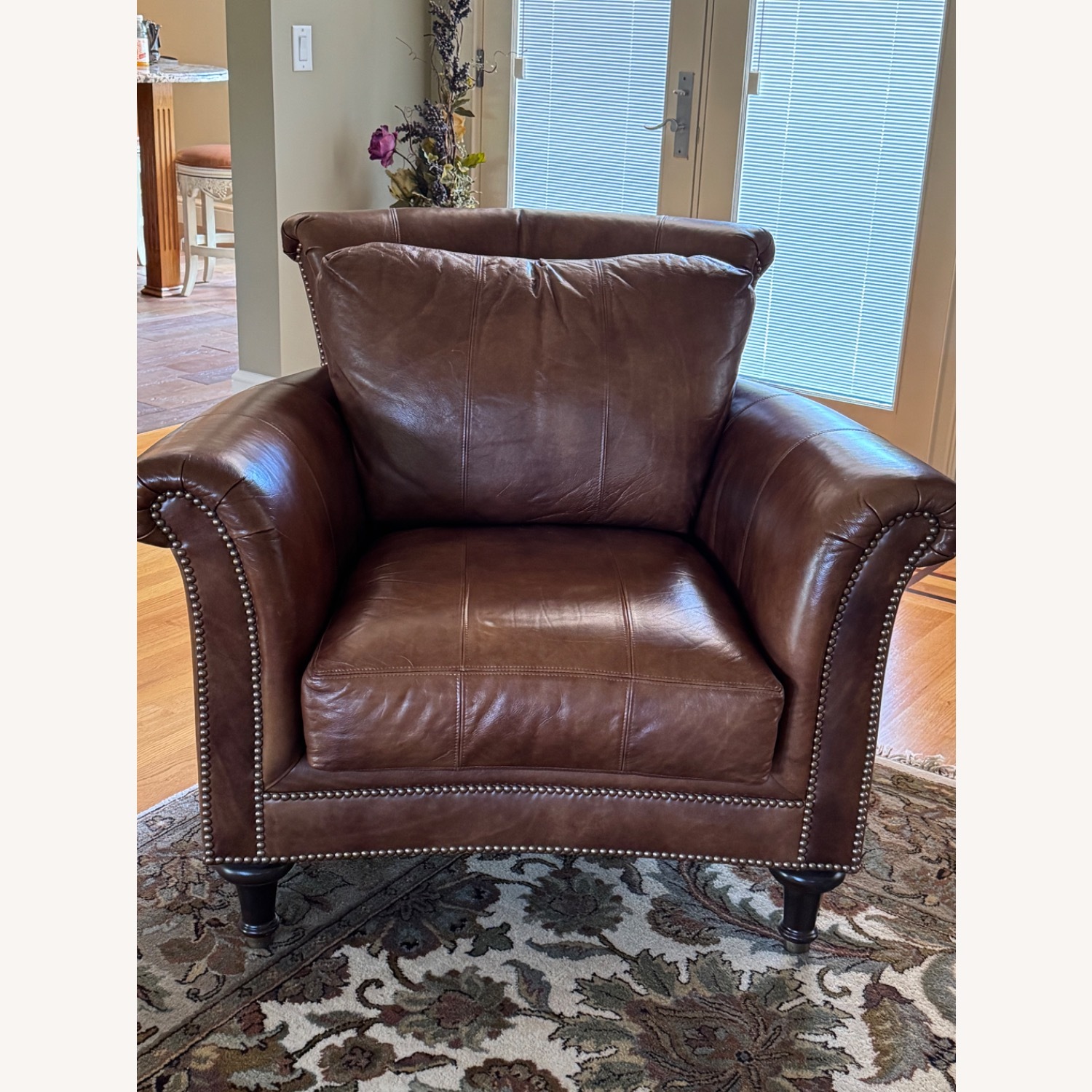 Ferguson Copeland Tobacco Rolled Armchair - image-1
