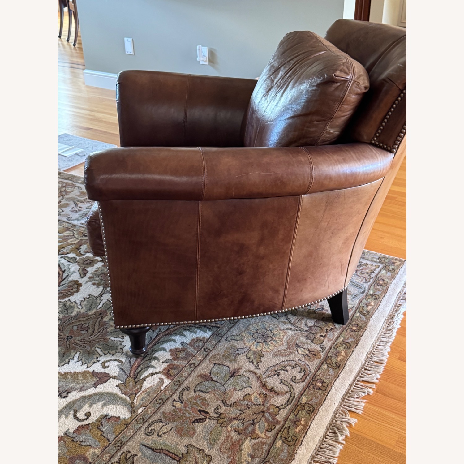 Ferguson Copeland Tobacco Rolled Armchair - image-2