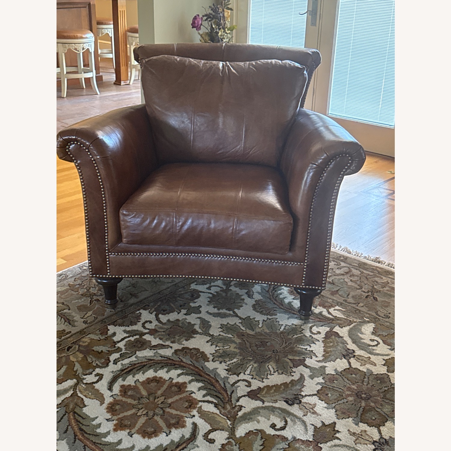 Ferguson Copeland Tobacco Rolled Armchair - image-3