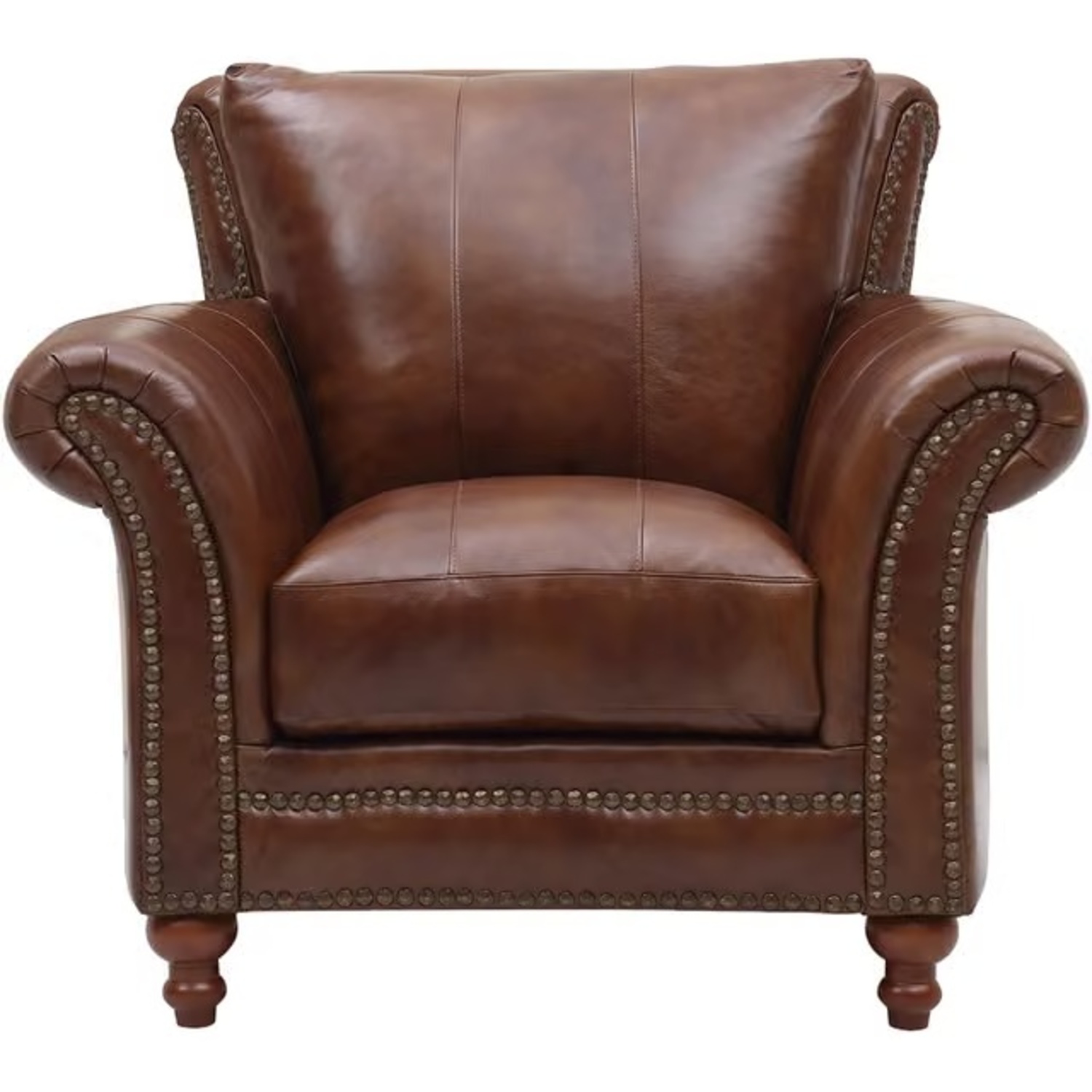 Ferguson Copeland Tobacco Rolled Armchair - image-4