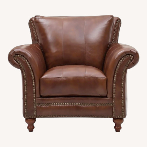 Used Ferguson Copeland Tobacco Rolled Armchair for sale on AptDeco
