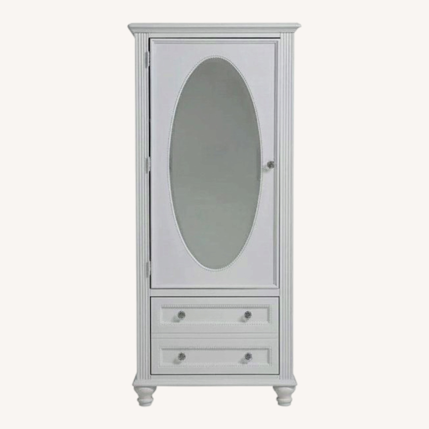 Bob's Discount Furniture Madelyn White Wardrobe with Drawer - image-0