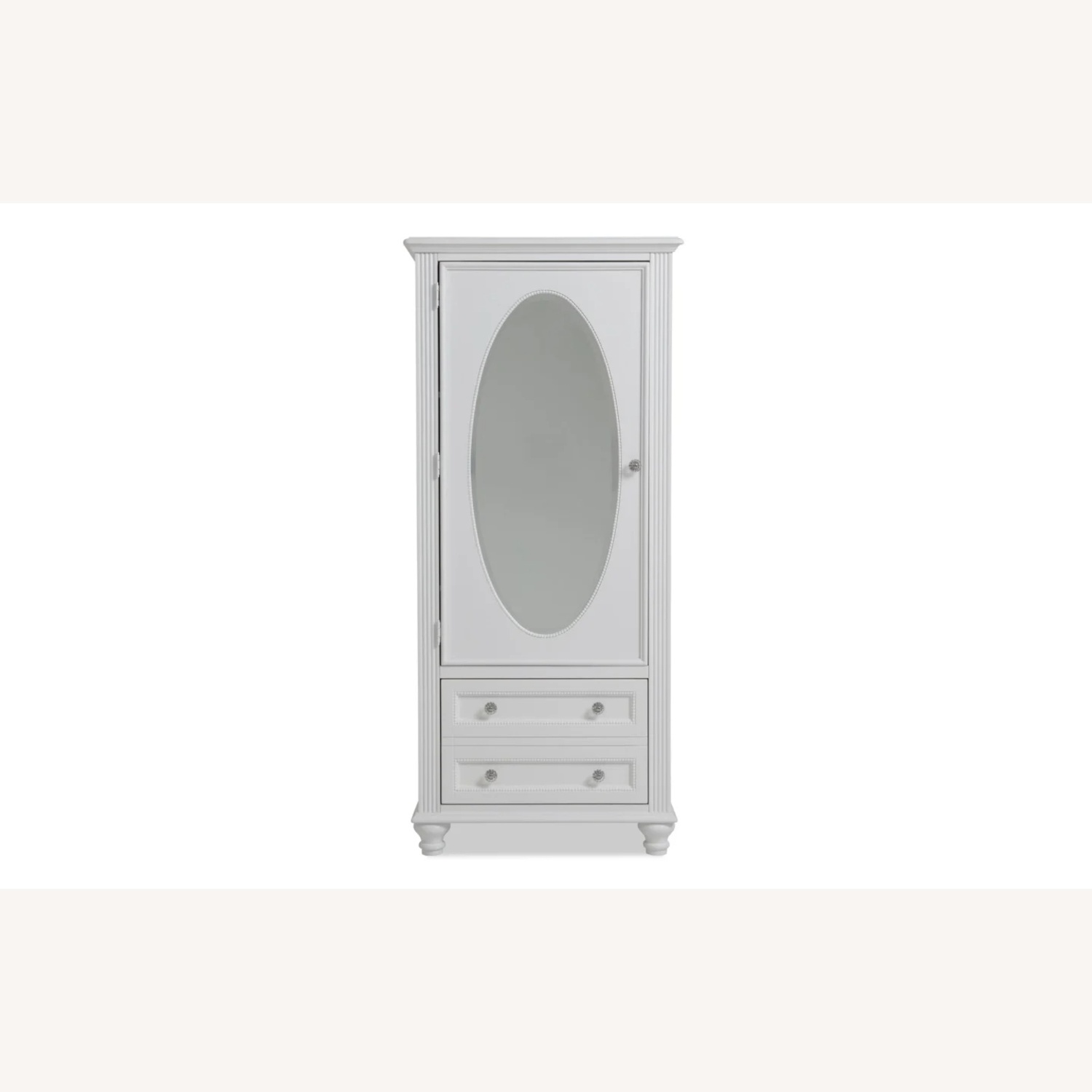 Bob's Discount Furniture Madelyn White Wardrobe with Drawer - image-4